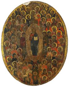 Deesis, 17th century. Artist: Russian icon