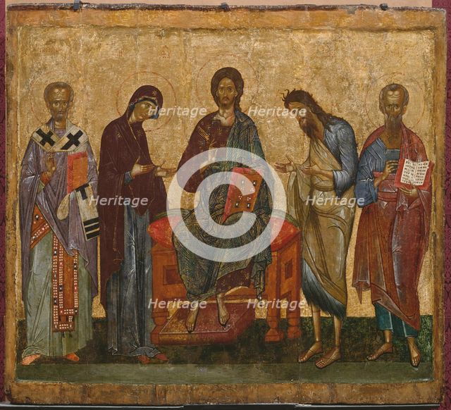 Deesis with St. Nicholas and an unknown saint, unknown date. Creator: Unknown.