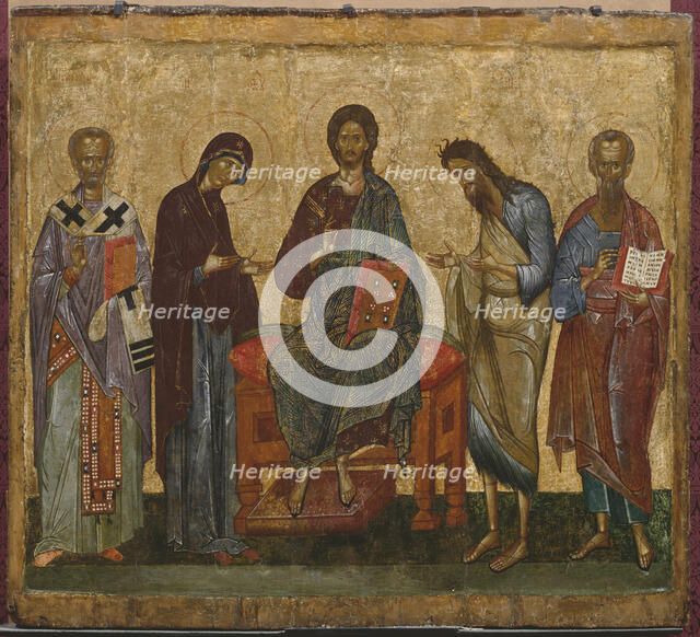 Deesis with St. Nicholas and an unknown saint, unknown date. Creator: Unknown.