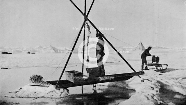 'Deep-Water Temperature. Up with the Thermometer. 12 July, 1894', 1894 (1897). Artist: Unknown.