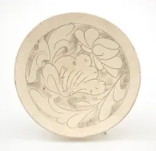 Deep bowl with peony design, Jin dynasty (1115-1234). Creator: Unknown