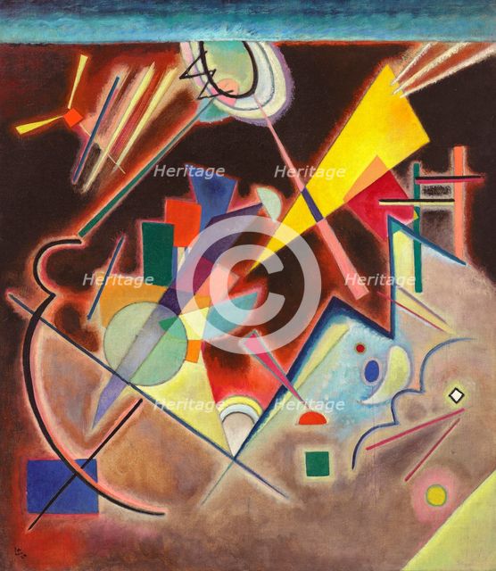 Deep brown (Tiefes Braun), 1924. Creator: Kandinsky, Wassily Vasilyevich (1866-1944).