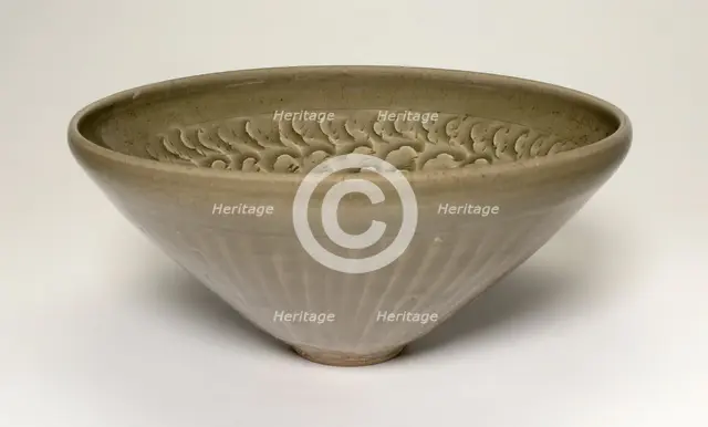 Deep Conical Bowl with Cloudlike Petals, Northern Song dynasty, late 11th/early 12th century. Creator: Unknown.