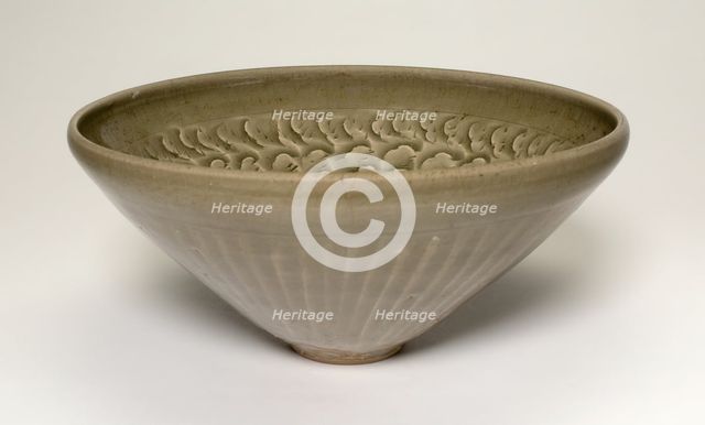 Deep Conical Bowl with Cloudlike Petals, Northern Song dynasty, late 11th/early 12th century. Creator: Unknown.
