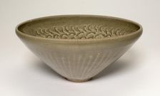 Deep Conical Bowl with Cloudlike Petals, Northern Song dynasty, late 11th/early 12th century. Creator: Unknown