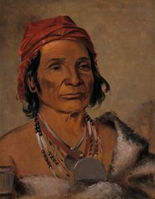 Deep Lake, an Old Chief, 1831. Creator: George Catlin