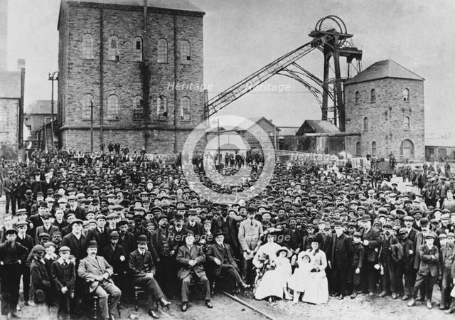Deep Navigation Colliery workforce, 1910. Creator: Unknown.