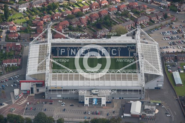 Deepdale, home of Preston North End Football Club, Lancashire, 2015. Creator: Dave MacLeod.