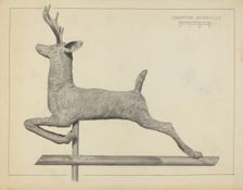 Deer Weather Vane, c. 1938. Creator: Salvatore Borrazzo