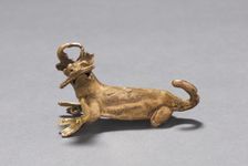 Deer Eating Corn Pendant, c. 1000-1550. Creator: Unknown