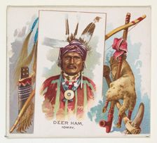 Deer Ham, Ioway, from the American Indian Chiefs series (N36) for Allen & Ginter Cigarette..., 1888. Creator: Allen & Ginter