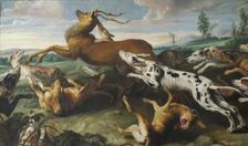 Deer Hunt, 1630. Creators: Jan Wildens, Paul de Vos
