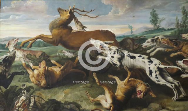 Deer Hunt, 1630. Creators: Jan Wildens, Paul de Vos.