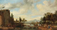 Deer Hunt, 1666. Creator: Philip Wouverman