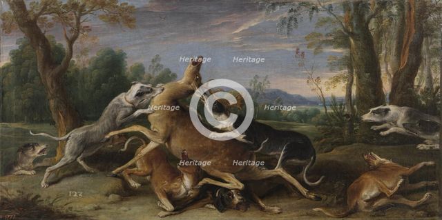 Deer Hunt, between 1620 and 1657. Creator: Frans Snyders.