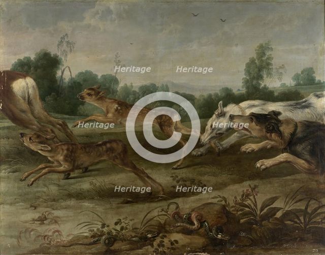 Deer hunt, between 1620 and 1657. Creator: Frans Snyders.