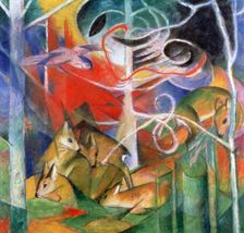 Deer in the Forest I 1911. Artist: Marc Franz