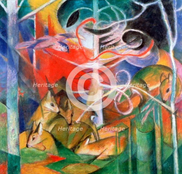'Deer in the Forest I', 1911. Artist: Marc Franz