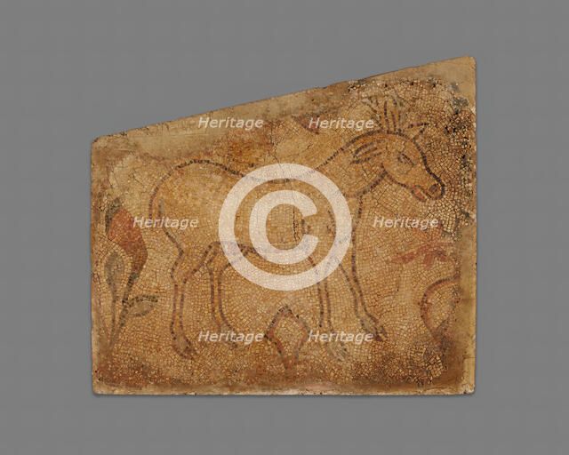 Deer in Floral Field, 4th-5th century. Creator: Unknown.