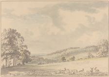Deer Resting in Albury Park, after 1780. Creator: Anthony Devis