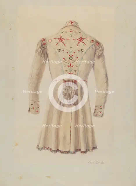 Deer Skin Coat, c. 1938. Creator: Adele Brooks.
