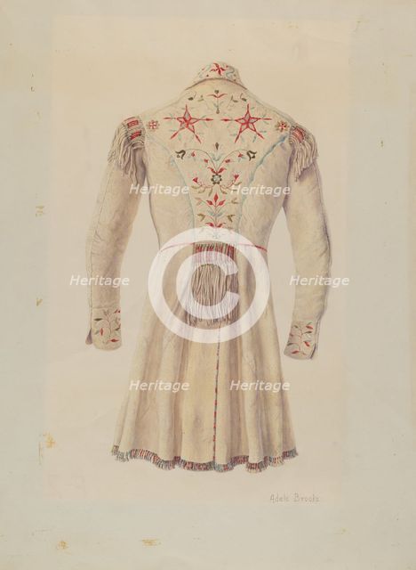 Deer Skin Coat, c. 1938. Creator: Adele Brooks.
