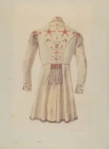 Deer Skin Coat, c. 1938. Creator: Adele Brooks