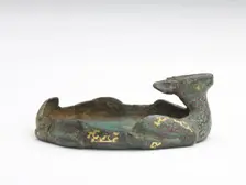 Deer-shaped ornament (fragment), Han dynasty, 206 BCE-220 CE. Creator: Unknown