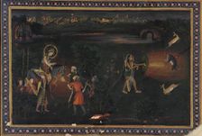 Deer-stalking at night, 18th century. Creator: Mir Kalan Khan