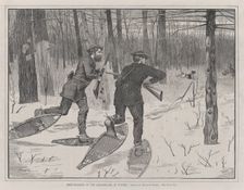 Deer-Stalking in the Adirondacks in Winter (Every Saturday, Vol. II, New Serie..., January 21, 1871. Creator: John Parker Davis