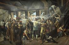 Defence of the Convent of Santa Engracia in Zaragoza, 1809, (1890). Creator: Nicolas Megia Marquez