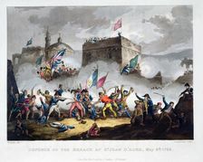 Defence of the breach at St Jean d'Acre, May 8th 1799 1815. Artist: Thomas Sutherland