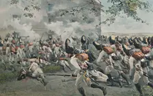 Defence of the Granary at Essling 1809, (1896)