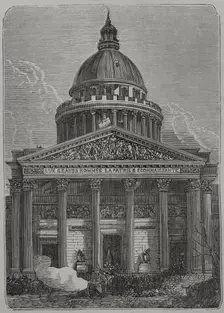 Defence of the Panthéon barricade, Paris Commune, France, 1871. Creator: Unknown