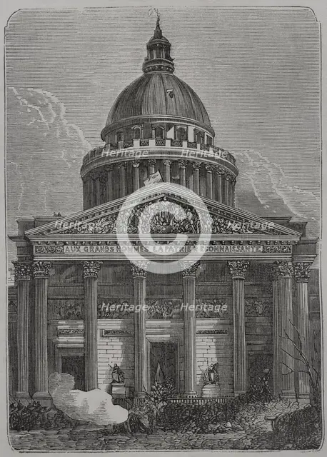 Defence of the Panthéon barricade, Paris Commune, France, 1871.  Creator: Unknown.
