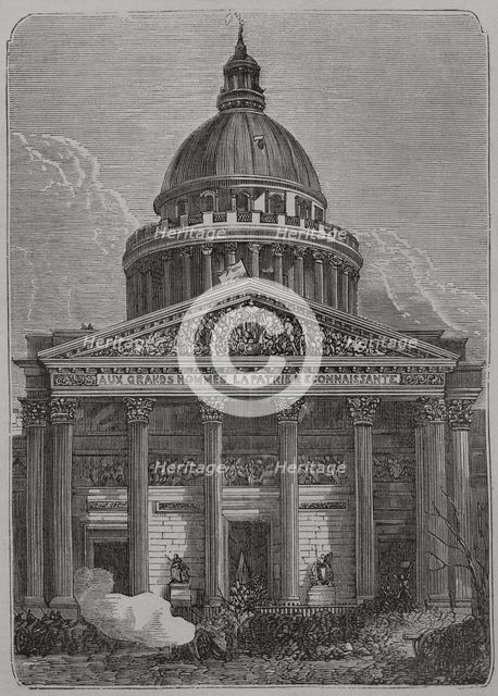 Defence of the Panthéon barricade, Paris Commune, France, 1871.  Creator: Unknown.