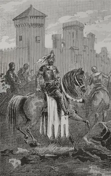 Defence of Byzantium against the Ottomans, 1890. Creator: Unknown