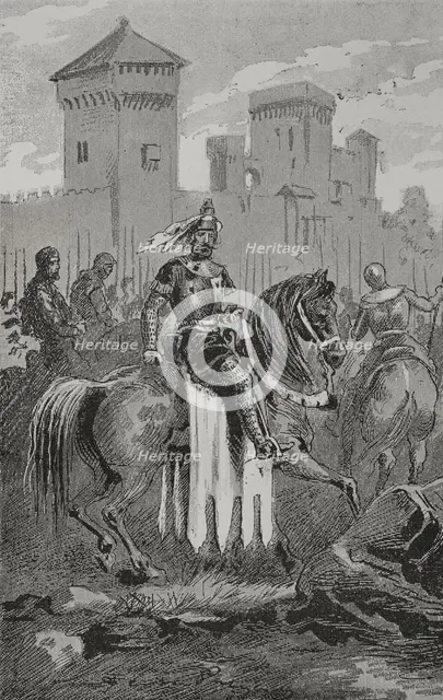 Defence of Byzantium against the Ottomans, 1890. Creator: Unknown.