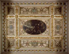 Defence of Scutari, Gallery ceiling, Chiswick House, c1990-2010. Artist: Nigel Corrie