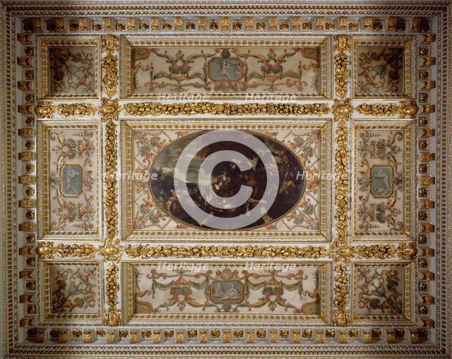 Defence of Scutari, Gallery ceiling, Chiswick House, c1990-2010. Artist: Nigel Corrie.