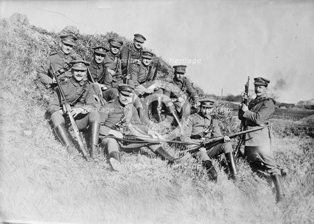Defenders of Tsing Tau, 1914. Creator: Bain News Service.