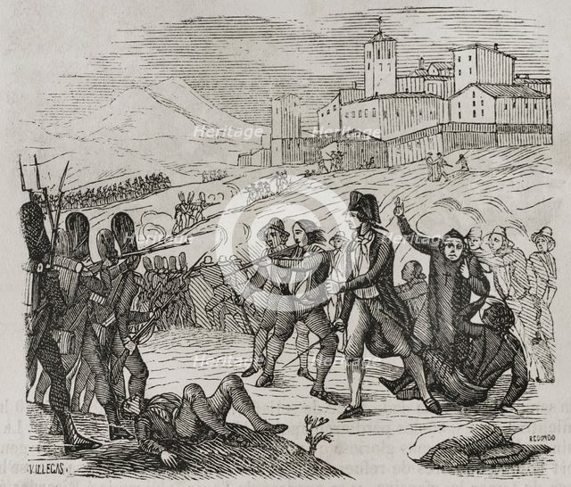 Defense of Camprodón by the citizens, 1793, (1851).  Creator: Unknown.