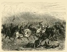 Defeat of Abdalrahman at Poitiers (732AD), 1890. Creator: Unknown