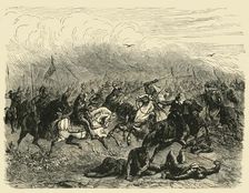 Defeat of Abdalrahman at Poitiers (732AD), 1890. Creator: Unknown