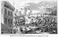 Defeat of Colonel Gore, by the Insurgents at St Denis, 22 November 1837 (1877)