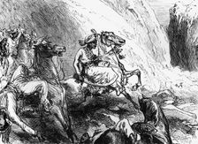 Defeat of Hyder Ali in the Pass of Singarpetta c1891. Creator: James Grant