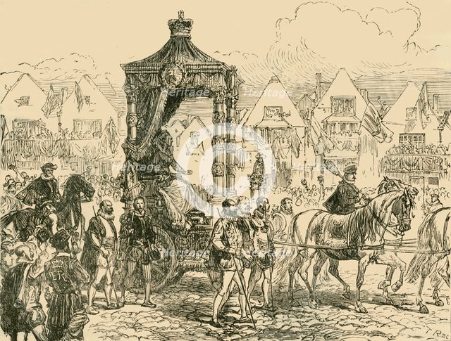 'Defeat of the Armada: Thanksgiving Service at St. Paul's', (1558), 1890. Creator: Unknown.
