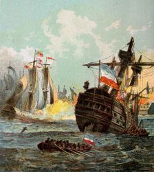 Defeat of the Dutch Fleet 1666 (c1850s)