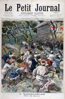 Defeat of the Sakalava, Madagascar, 1898. Creator: F Meaulle