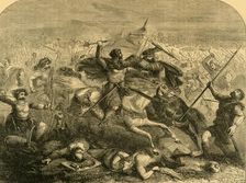 Defeat of the Saxons by Arthur c1890. Creator: Unknown